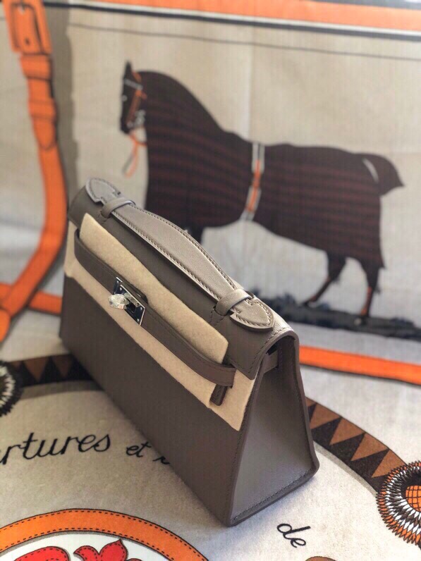 에르메스 미니 켈리백22 에토프 은장 스위프트